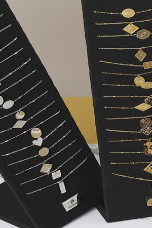 Bracelet Display Trendsetter Beige & Silver Color Stainless Steel h5 Picture2